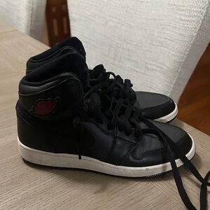 Jordan Kids Black and White Sneakers